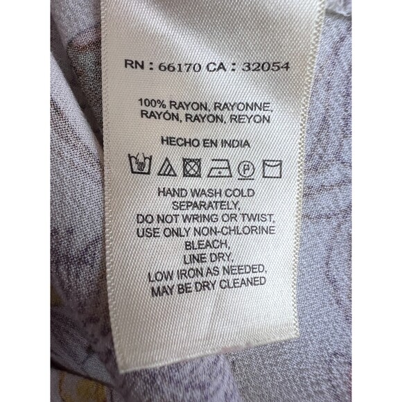 Maeve by Anthropologie Women's Pernille Floral Tie Sleeve Top Rayon Size XS - Picture 6 of 12